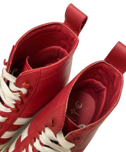 adidas（アディダス）adidas (アディダス) THUG CLUB (サグ クラブ) ハイカットスニーカー ホワイト×レッド サイズ:28.0cmの古着・服飾アイテム