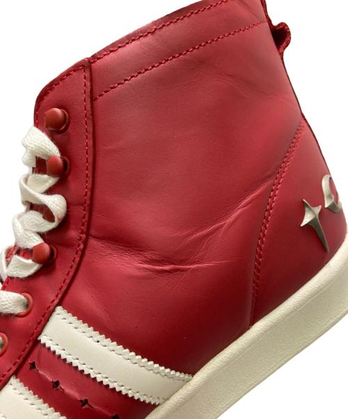 adidas（アディダス）adidas (アディダス) THUG CLUB (サグ クラブ) ハイカットスニーカー ホワイト×レッド サイズ:28.0cmの古着・服飾アイテム