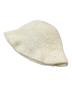 stussy (ステューシー) Bucket Hat Swirly S Knit Bone ブラック×ホワイト サイズ:下記参照：6000円