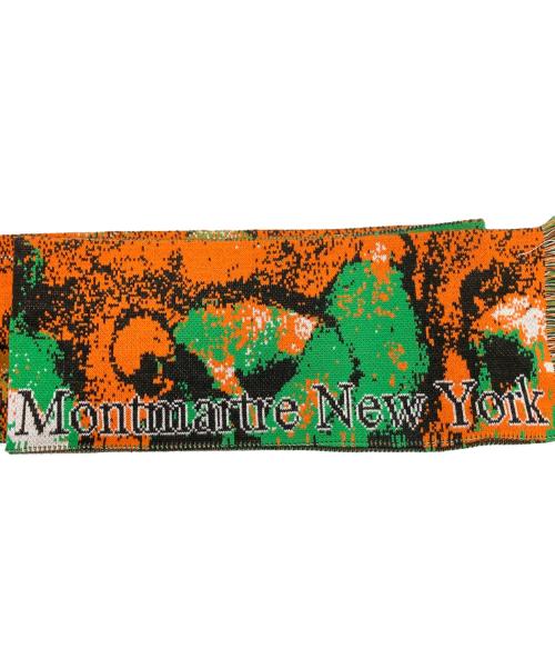 MOTMARTRE NEW YORK DELILAH（モンマルトル・ニューヨーク・デライラ）MOTMARTRE NEW YORK DELILAH (モンマルトル・ニューヨーク・デライラ) マフラー グリーン×ブラック サイズ:下記参照の古着・服飾アイテム