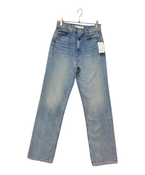 mother（マザー）mother (マザー) HIGH WAISTED STUDY SKIMP ストレートレッグ インディゴ サイズ:24の古着・服飾アイテム
