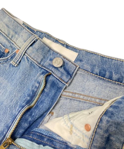 mother（マザー）mother (マザー) HIGH WAISTED STUDY SKIMP ストレートレッグ インディゴ サイズ:24の古着・服飾アイテム
