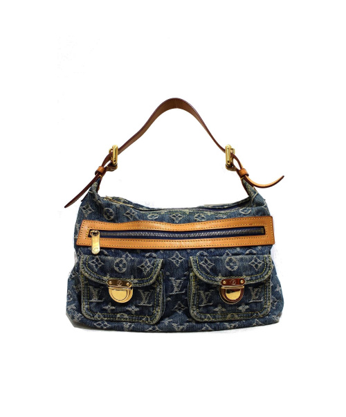 LOUIS VUITTON（ルイ ヴィトン）LOUIS VUITTON (ルイヴィトン) バギーPM ブルー サイズ:PM モノグラム・デニム M95049 TH0046の古着・服飾アイテム