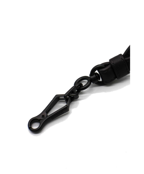 BOTTEGA VENETA（ボッテガベネタ）BOTTEGA VENETA (ボッテガベネタ) イントレチャートショルダーストラップ パープル×ピンクの古着・服飾アイテム