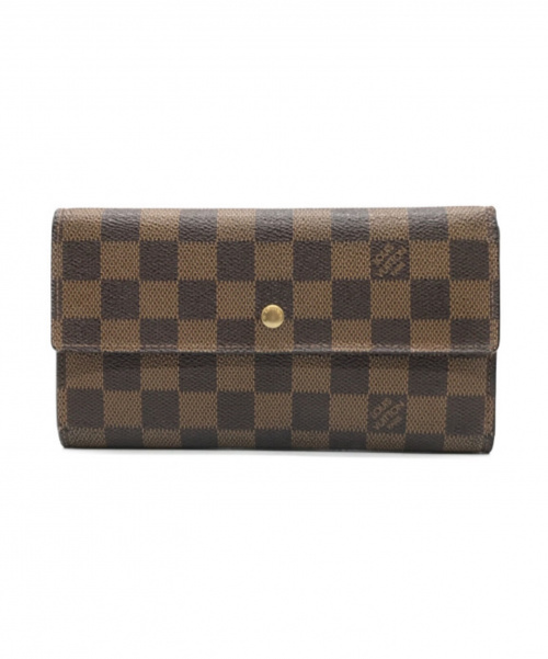 LOUIS VUITTON（ルイ ヴィトン）LOUIS VUITTON (ルイ ヴィトン) ポルトフォイユ・インターナショナル ブラウン ダミエ N61217 TH0022の古着・服飾アイテム