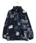 BALENCIAGA（バレンシアガ）の古着「オーバーサイズフリースジャケット　528353 TBV06」｜ネイビー×ホワイト