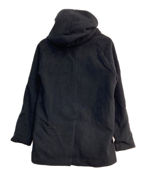 wjk（ダブルジェイケー）wjk (ダブルジェイケー) short witch coat　1867 W77a　フーデッドコート　ブラック ブラック サイズ:Ｍの古着・服飾アイテム