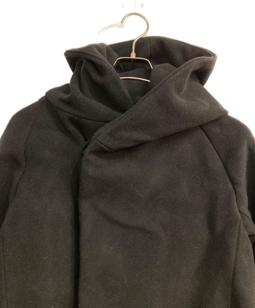 wjk（ダブルジェイケー）wjk (ダブルジェイケー) short witch coat　1867 W77a　フーデッドコート　ブラック ブラック サイズ:Ｍの古着・服飾アイテム