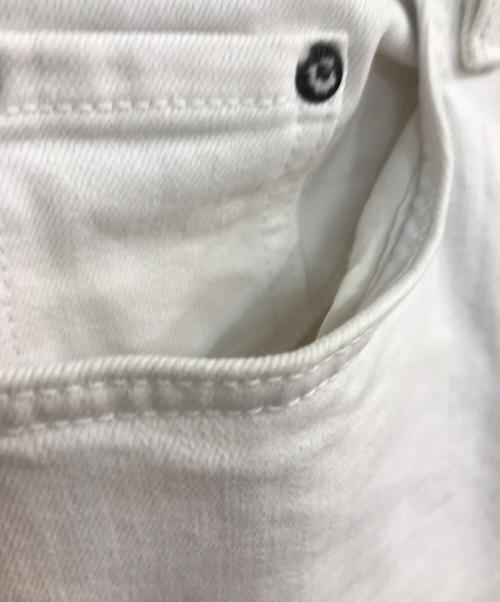 L'appartement（アパルトモン）L'appartement (アパルトモン) ワイドデニムパンツ　ホワイト　	ASKKNY ホワイト サイズ:31の古着・服飾アイテム