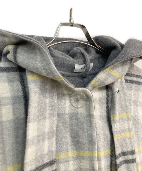 IRENE（アイレネ）IRENE (アイレネ) フーデッドポンチョコート　21A89003　グレー グレー サイズ:36の古着・服飾アイテム