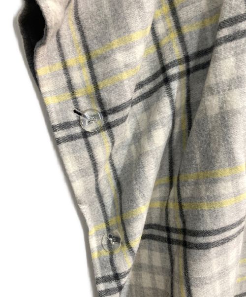 IRENE（アイレネ）IRENE (アイレネ) フーデッドポンチョコート　21A89003　グレー グレー サイズ:36の古着・服飾アイテム