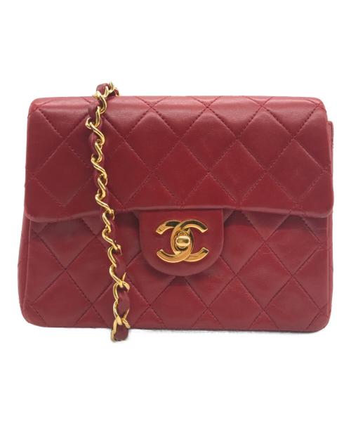 CHANEL（シャネル）CHANEL (シャネル) ミニマトラッセ チェーンショルダーバッグ　レッド レッドの古着・服飾アイテム