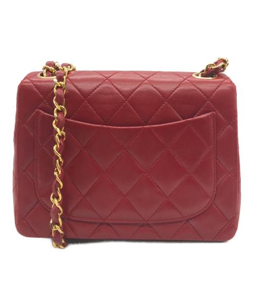 CHANEL（シャネル）CHANEL (シャネル) ミニマトラッセ チェーンショルダーバッグ　レッド レッドの古着・服飾アイテム