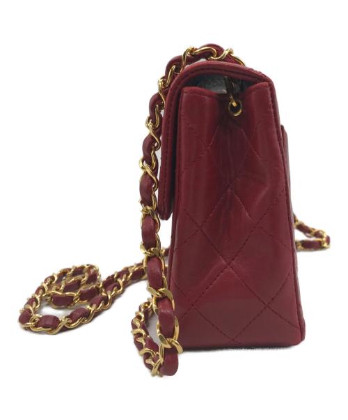 CHANEL（シャネル）CHANEL (シャネル) ミニマトラッセ チェーンショルダーバッグ　レッド レッドの古着・服飾アイテム