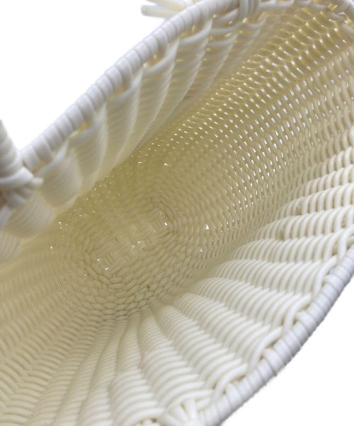 beautiful people（ビューティフルピープル）beautiful people (ビューティフルピープル) カゴバッグ アイボリーの古着・服飾アイテム