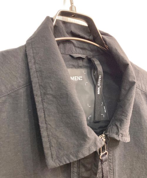 NEMEN（ネーメン）NEMEN (ネーメン) TATS ZIPPED PARACHUTE OVERSHIRT　パラシュートシャツ　NMN E23251 111　ブラック ブラック サイズ:Sの古着・服飾アイテム