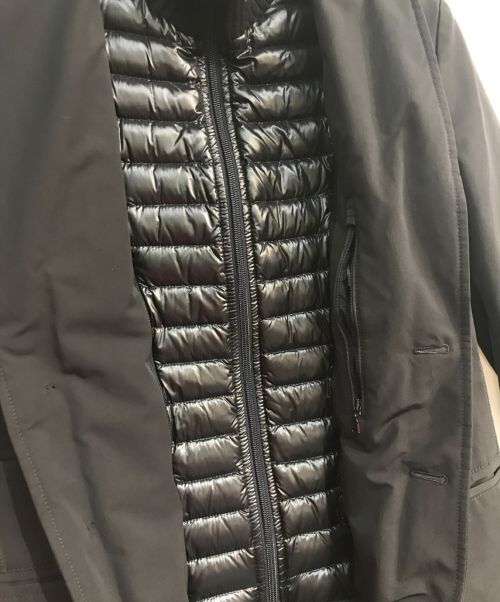 MONCLER（モンクレール）MONCLER (モンクレール) LESPARRE レイヤードダウンコート　A20913190500 57245　 ブラックの古着・服飾アイテム
