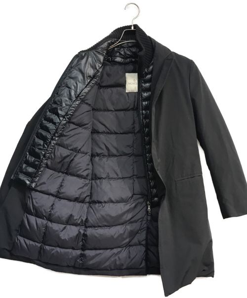 MONCLER（モンクレール）MONCLER (モンクレール) LESPARRE レイヤードダウンコート　A20913190500 57245　 ブラックの古着・服飾アイテム