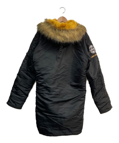 stussy（ステューシー）stussy (ステューシー) ALPHA (アルファ) 別注 N-3Bタイプコート　315034　35周年記念モデル ブラック サイズ:Ｓの古着・服飾アイテム