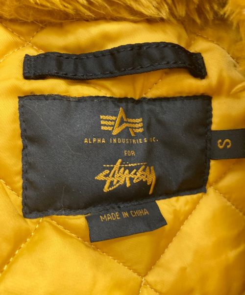 stussy（ステューシー）stussy (ステューシー) ALPHA (アルファ) 別注 N-3Bタイプコート　315034　35周年記念モデル ブラック サイズ:Ｓの古着・服飾アイテム