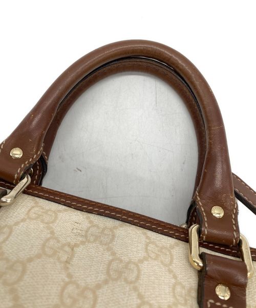GUCCI（グッチ）GUCCI (グッチ) GGプラス　ミニボストンバッグ　193604　ベージュ ベージュ サイズ:-の古着・服飾アイテム