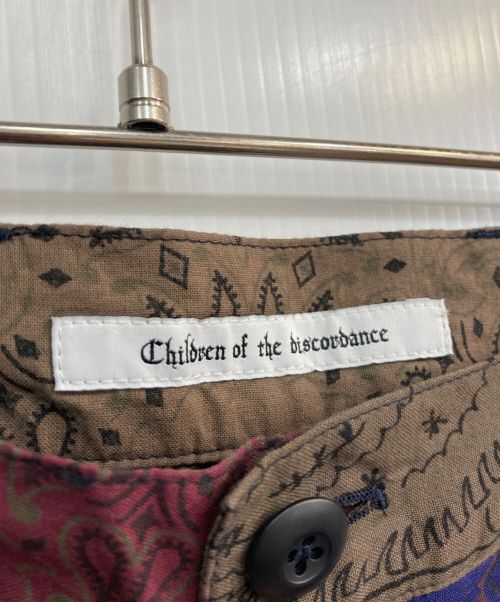 Children of the Discordance（チルドレン オブ ザ ディスコーダンス）Children of the Discordance (チルドレン オブ ザ ディスコーダンス) ROGIC (ロジック) BANDANA PATCHWORK TROUSERS　COTDPT-362 マルチカラー サイズ:3の古着・服飾アイテム