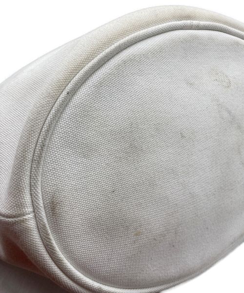 PRADA（プラダ）PRADA (プラダ) カナパ トートバッグ　1BG163 ホワイトの古着・服飾アイテム