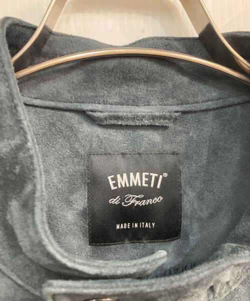 EMMETI（エンメティ）EMMETI (エンメティ) JURI GOAT SKIN SUEDE　GIAPPONE-074 ネイビー サイズ:50の古着・服飾アイテム