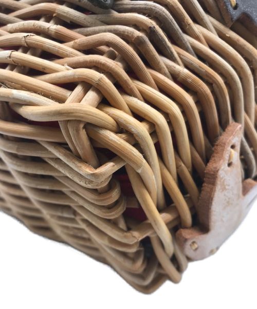 ebagos（エバゴス）ebagos (エバゴス) タカイソラノシタ390 カゴバッグ ブラウンの古着・服飾アイテム