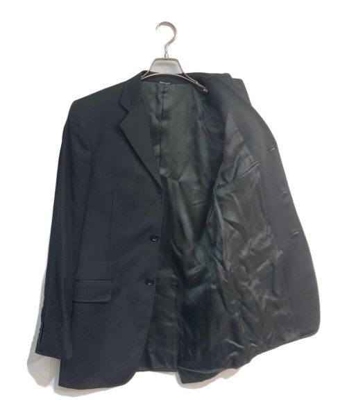 DOLCE & GABBANA（ドルチェ＆ガッバーナ）DOLCE & GABBANA (ドルチェ＆ガッバーナ) セットアップスーツ　3Bテーラードジャケット/サイドラインスラックス　裏地ロゴ柄 ブラック サイズ:46の古着・服飾アイテム