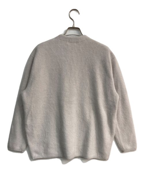 BALLSEY（ボールジィ）BALLSEY (ボールジィ) フラッフィーヤーンクルーネックカーディガン　11-02-34-02306 ベージュ サイズ:S 未使用品の古着・服飾アイテム