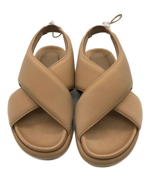 GIABORGHINI（ジアボルギーニ）GIABORGHINI (ジアボルギーニ) パデッド サンダル　GIA29　アンクルストラップサンダル ベージュ サイズ:36の古着・服飾アイテム