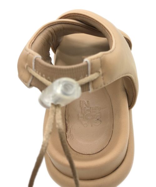 GIABORGHINI（ジアボルギーニ）GIABORGHINI (ジアボルギーニ) パデッド サンダル　GIA29　アンクルストラップサンダル ベージュ サイズ:36の古着・服飾アイテム