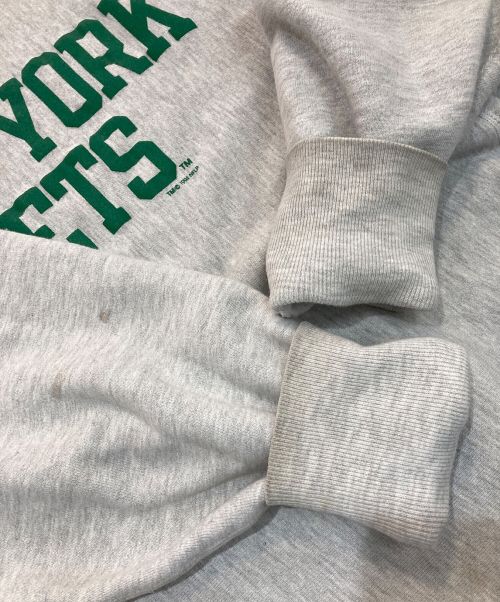 Champion（チャンピオン）Champion (チャンピオン) NFL (エヌエフエル) リバースウィーブスウェット　90s　刺繍タグ　NEW YORK JETS グレー サイズ:Lの古着・服飾アイテム