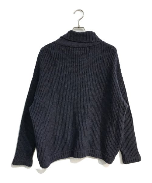 Dulcamara（ドゥルカマラ）Dulcamara (ドゥルカマラ) ローゲージタートルニット ネイビーの古着・服飾アイテム