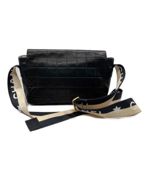 CHANEL（シャネル）CHANEL (シャネル) チョコバー ラムスキン ショルダーバッグ ブラックの古着・服飾アイテム