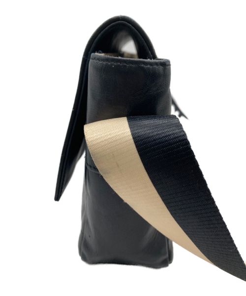 CHANEL（シャネル）CHANEL (シャネル) チョコバー ラムスキン ショルダーバッグ ブラックの古着・服飾アイテム