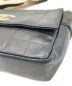 中古・古着 CHANEL (シャネル) チョコバー ラムスキン ショルダーバッグ ブラック：170000円