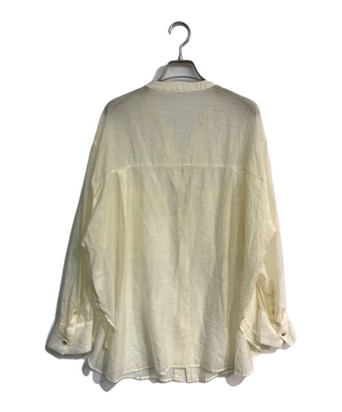 COLLAGE GALLARDAGALANTE（コラージュ ガリャルダガランテ）COLLAGE GALLARDAGALANTE (コラージュ ガリャルダガランテ) 2WAYヴィンテージライクシアーシャツ CLZ1031304A0003 アイボリー サイズ:Freeの古着・服飾アイテム