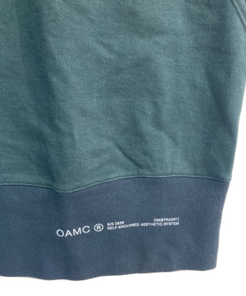 OAMC（オーエーエムシー）OAMC (オーエーエムシー) ノースリーブスウェットベスト　OAMQ703482 グリーン サイズ:Lの古着・服飾アイテム