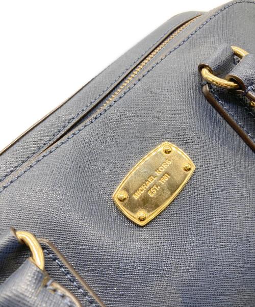 MICHAEL KORS（マイケル・コース）MICHAEL KORS (マイケルコース) ミニボストンバッグ ネイビーの古着・服飾アイテム