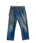 LEVI'Sリーバイス）の古着「501ヴィンテージデニムパンツ　BIG E　不均等V　足長R　ボタン裏6」｜ライトインディゴ