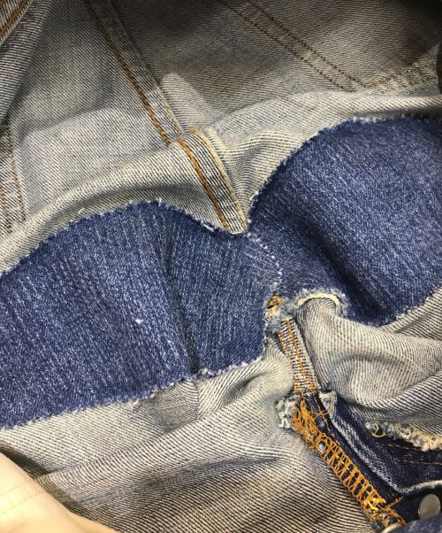 LEVI'S（リーバイス）LEVI'S (リーバイス) 501ヴィンテージデニムパンツ　BIG E　不均等V　足長R　ボタン裏6 ライトインディゴ サイズ:-の古着・服飾アイテム