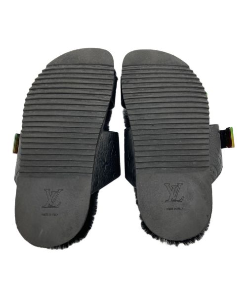 LOUIS VUITTON（ルイ ヴィトン）LOUIS VUITTON (ルイ ヴィトン) ミラボーライン サンダル　FD0199　モノグラム・アンプラント ブラック サイズ:7の古着・服飾アイテム