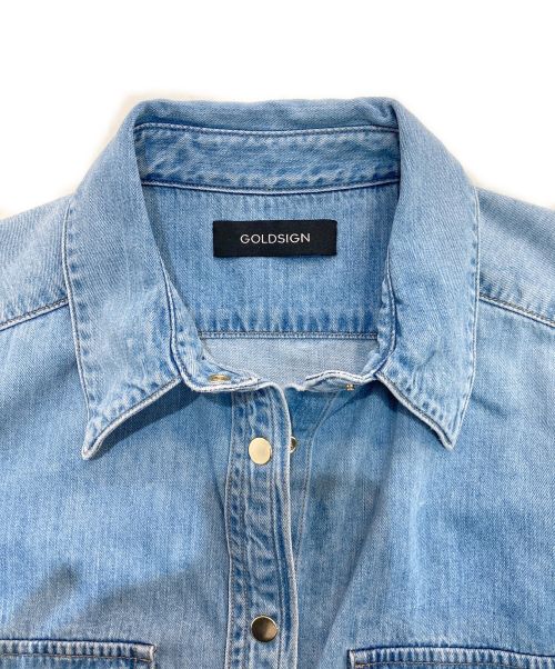 GOLD SIGN（ゴールドサイン）GOLD SIGN (ゴールドサイン) デニムシャツ　20050587000630 インディゴ サイズ:Sの古着・服飾アイテム