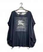 BURBERRY BLUE LABELバーバリーロンドンブルーレーベル）の古着「ノースリーブカットソー」｜ネイビー