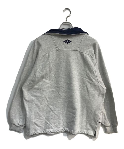 UMBRO（アンブロ）UMBRO (アンブロ) ハーフジップスウェット グレー サイズ:XLの古着・服飾アイテム