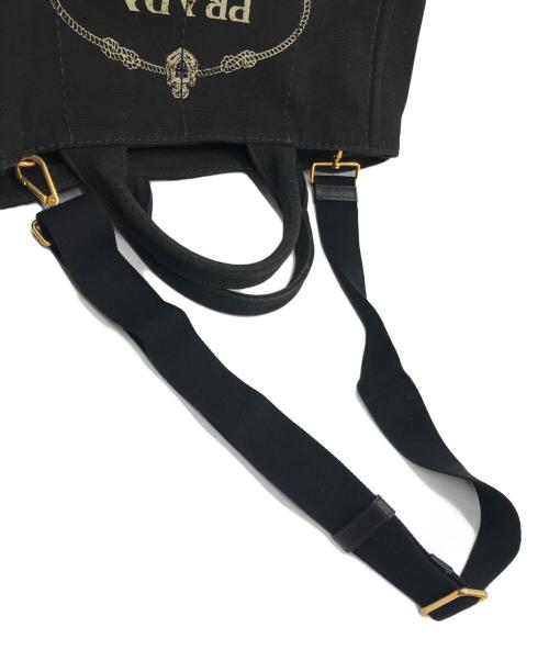 PRADA（プラダ）PRADA (プラダ) カナパ キャンバス 2WAYバッグ　HH-I38-960　ゴールド金具 ブラック サイズ:-の古着・服飾アイテム