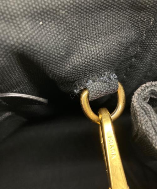 PRADA（プラダ）PRADA (プラダ) カナパ キャンバス 2WAYバッグ　HH-I38-960　ゴールド金具 ブラック サイズ:-の古着・服飾アイテム