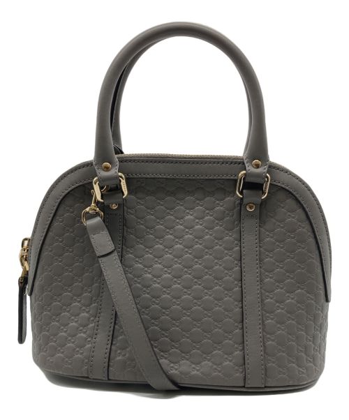 GUCCI（グッチ）GUCCI (グッチ) GGレザー2WAYバッグ　449654 グレー サイズ:-の古着・服飾アイテム